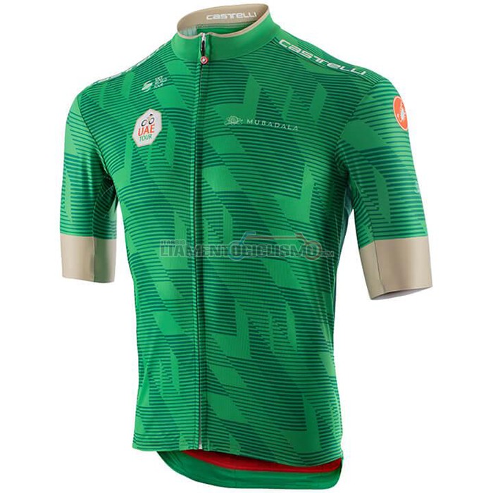 Abbigliamento Ciclismo UAE Tour Manica Corta 2020 Verde